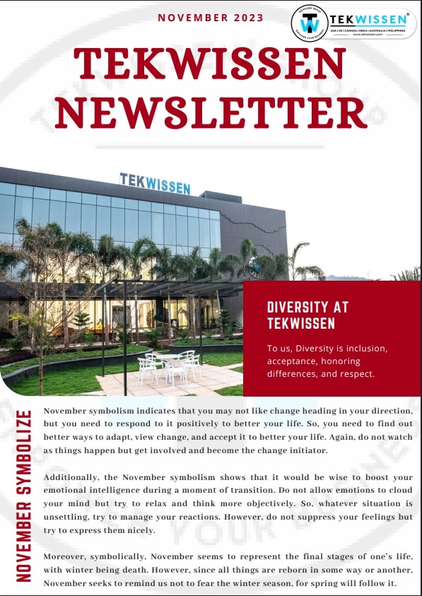 November 2023 Newsletter